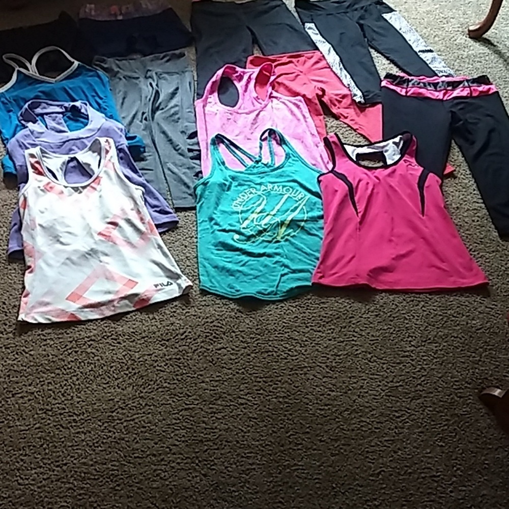 Large lot of athletic clothing